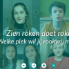 Banner campagne Wij willen rookvrij sporten en spelen
